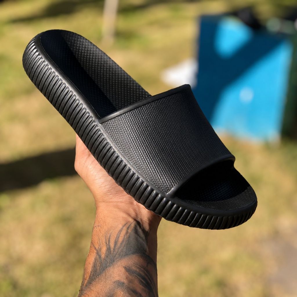 Chinelo Sandália Masculino Slide Nuvem Anatômico Fly feet Mion Confortável Ortopédico Antiderrapante