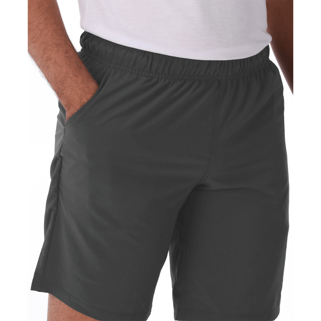 BERMUDA BOXER MASCULINA LONGA GRAFITE ACADEMIA TREINO PRAIA PISCINA BOLSO FACA COM ELASTANO NÃO DESBOTA