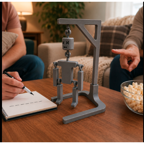 Jogo da Forca 3D 1 Unidade Educativo com Boneco Articulado Para Família Amigos Festas e Reuniões em Casa — imagem 2 de 2