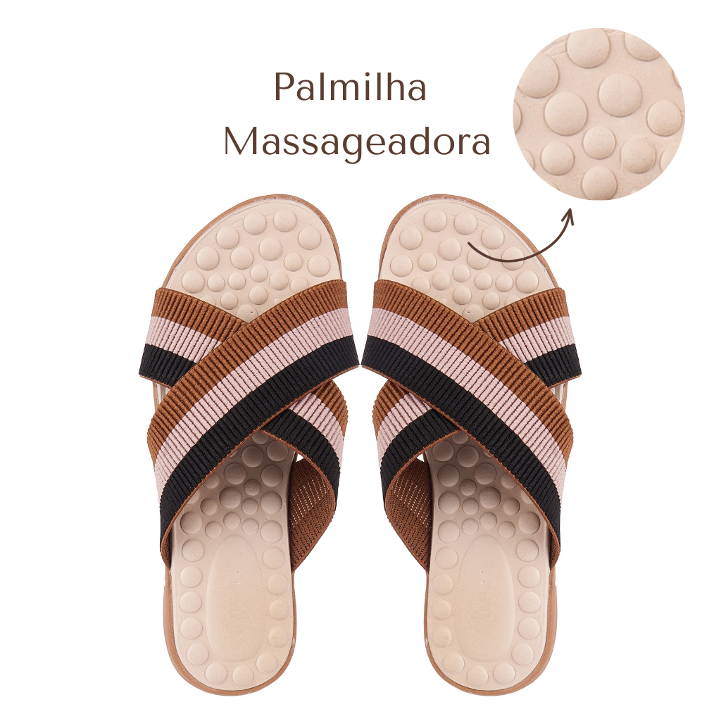 Kit 2 Pares Chinelo e Sandália Feminina Ortopédica — foto 3
