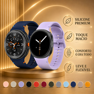 Pulseira de silicone Para Samsung Galaxy Watch 9 8 44mm 40mm