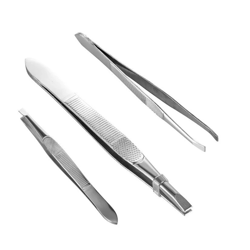 Kit Profissional Sobrancelha Pinça Reta Chanfrada Fina + Tesoura Sobrancelha Cílios Reta · foto 2