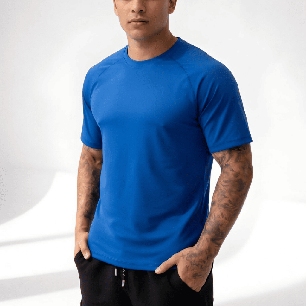 Camiseta Manga Curta Dry Fit Masculina para Academia, Fitness e Caminhadas