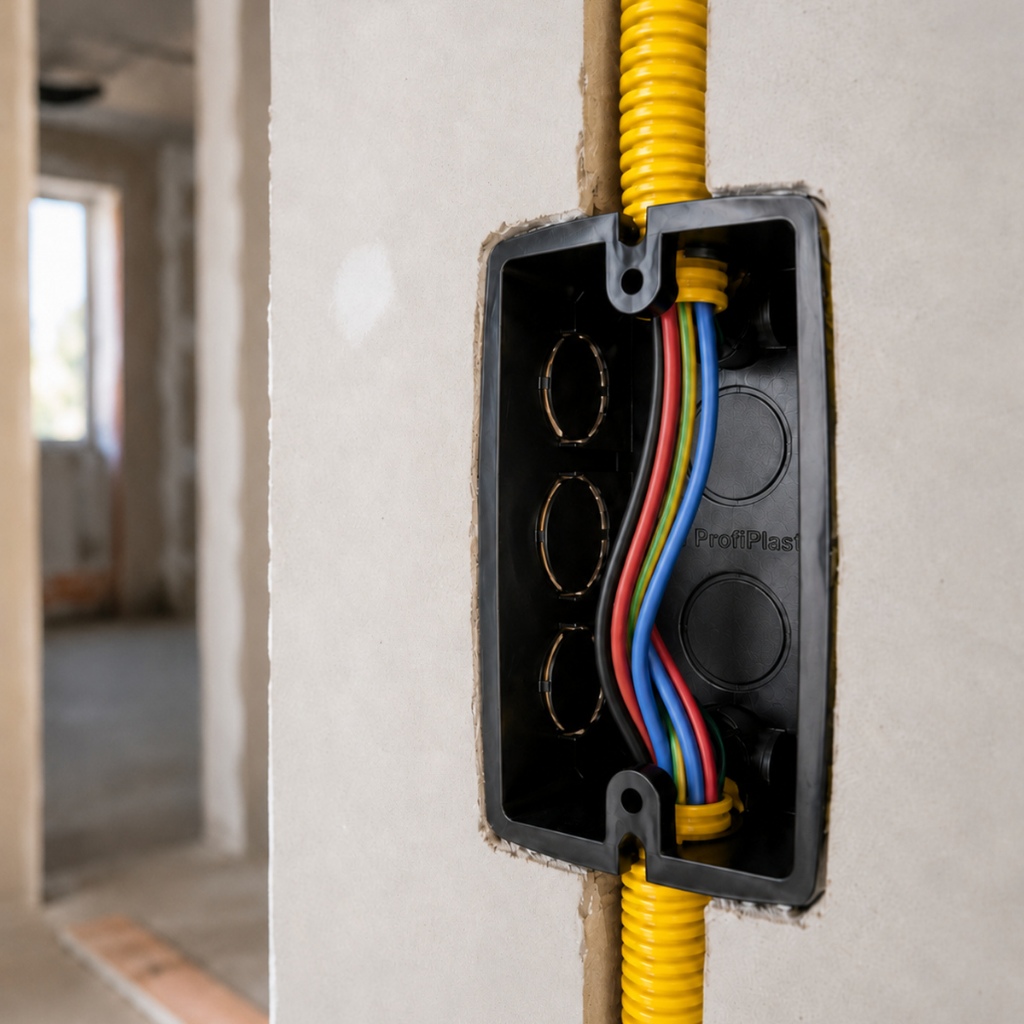 Caixa de 20 und. Embutir 4x2 Amarela Reforçada Para Tomadas Interruptores Parede Obra Construção