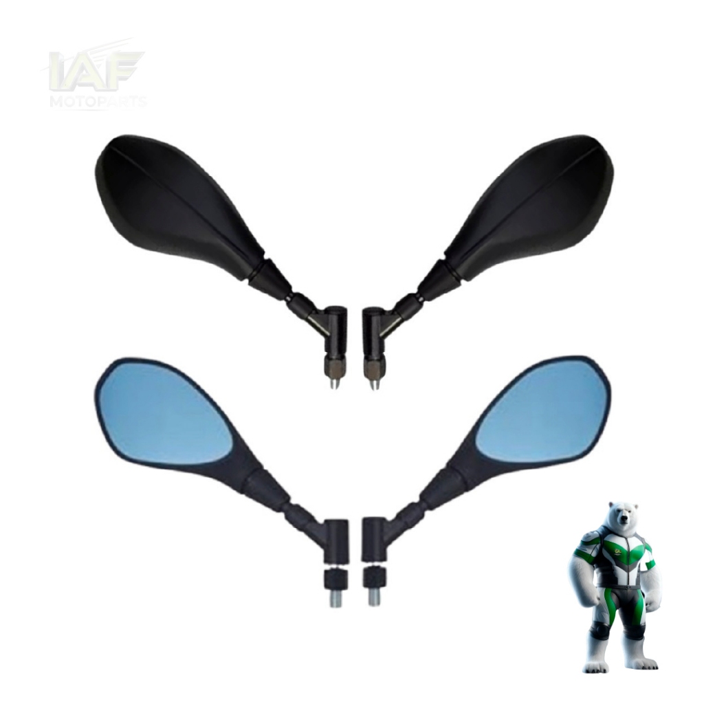 Par de Retrovisor F800 Honda Par Bmw Gs Fixo Titan 160 150 Fan Xre HASTE CURTA