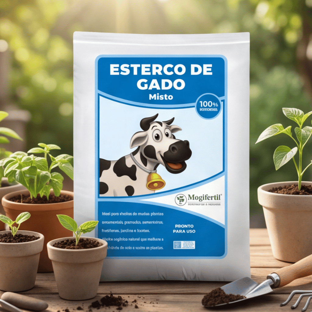 Esterco Bovino de Gado Mogifertil Adubo de Plantas, Hortas, Jardins e Substrato Orgânico 5Kg | 20Kg