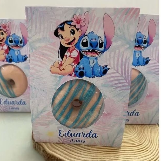 Caixinha Mini Donuts Personalizada Festa Infantil | Todos os temas | Lembrancinha Tema Menina Menino