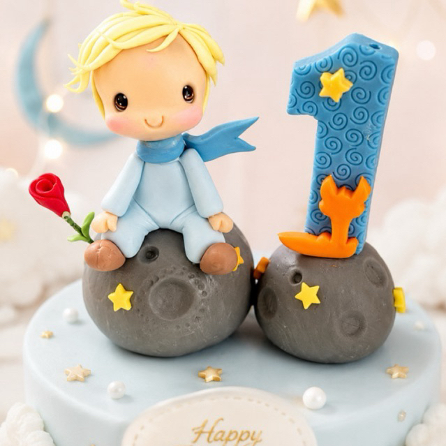 Vela de aniversário pequeno príncipe/Topo de bolo