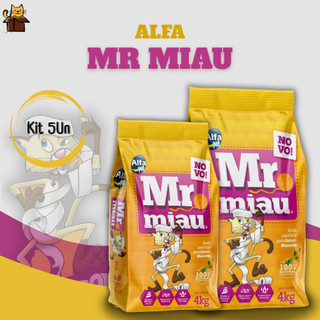 Kit 5un. Areia Sanitária Higiênica Para Gatos Anti Odor Mr. Miau 20kg Total