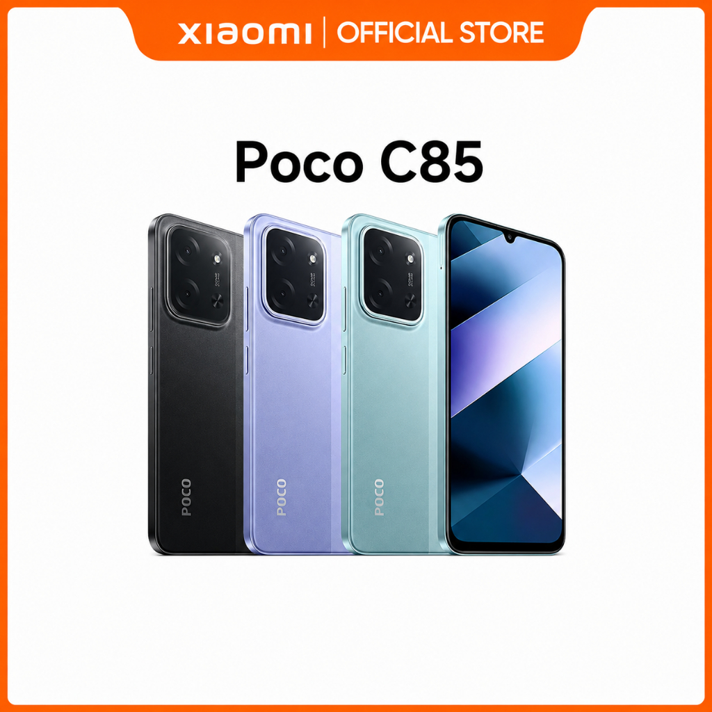 Smartphone Xiaomi POCO C85 4G, NFC Tela LCD 6.9", Câmera 50MP, Versão Global Ori