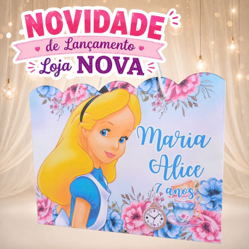 kit sacolinhas surpresas personalizadas Alice no país das maravilhas/ lembrancinhas personalizadas com nome e idade