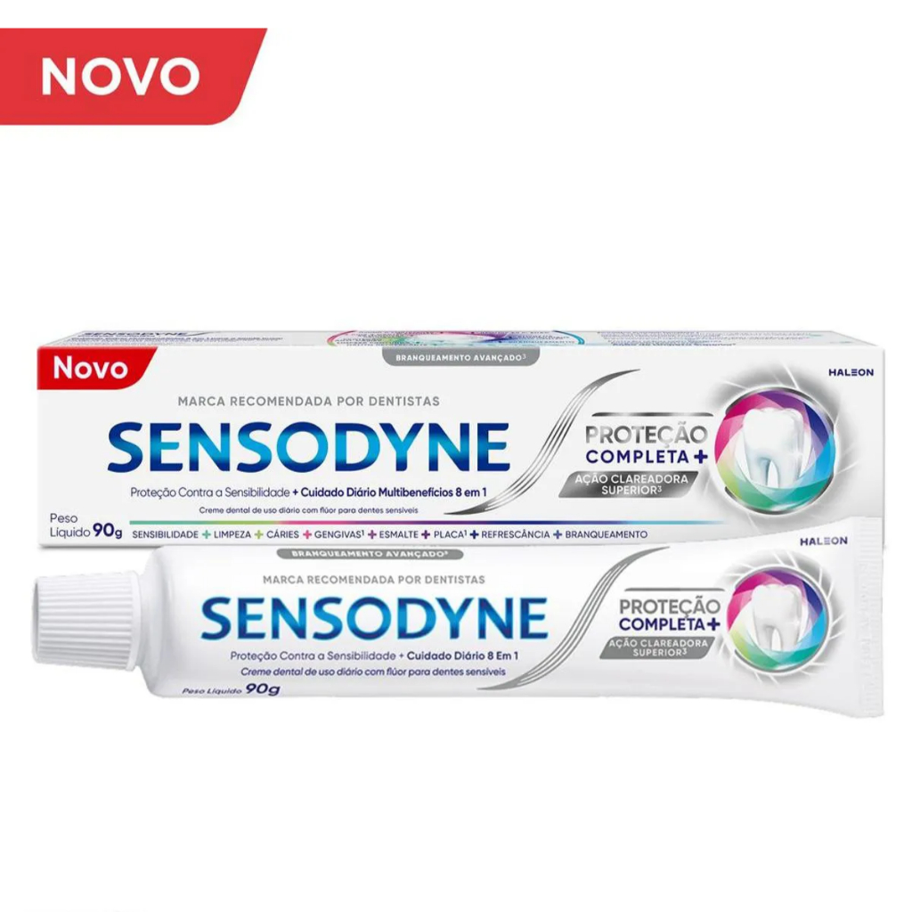 Creme Dental Sensodyne Proteção Completa + Ação Clareadora 90g
