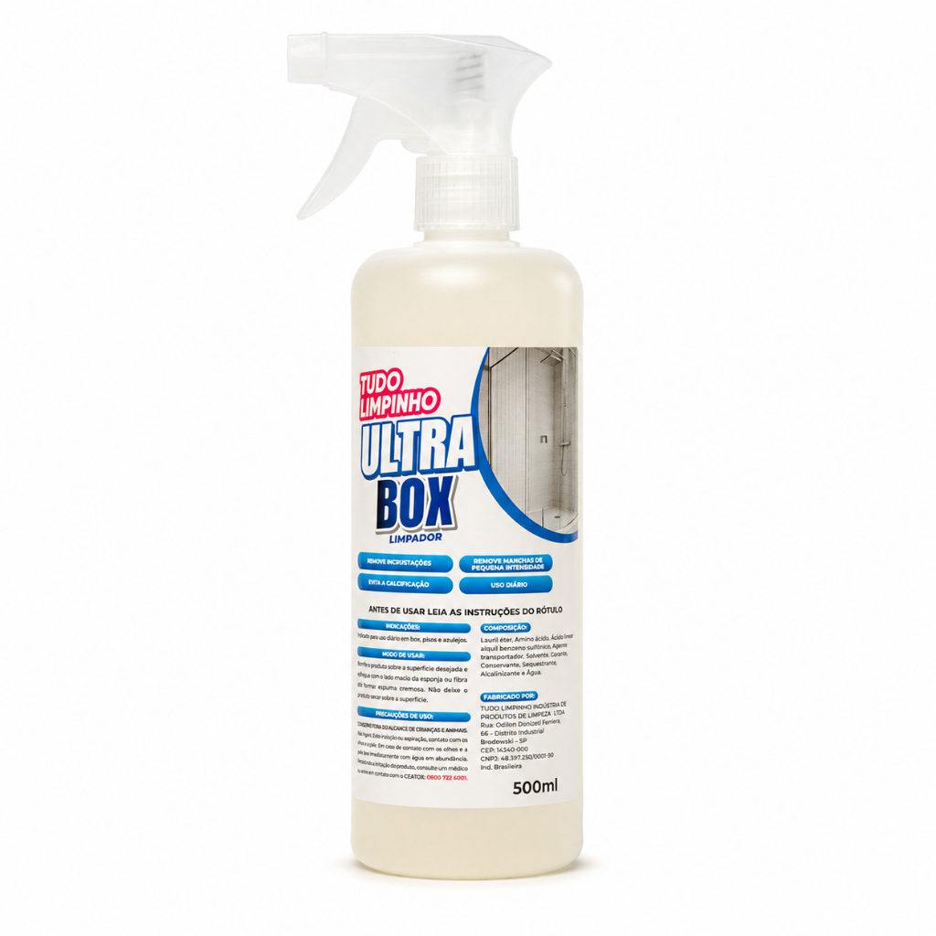 ULTRA BOX LIMPADOR 500ML C/ VÁLVULA TUDO LIMPINHO