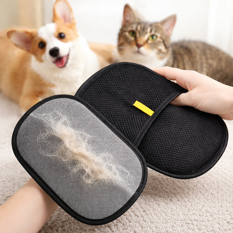 Luva Removedora de Pelos para Pets Ideal para Roupas Sofás e Cobertores