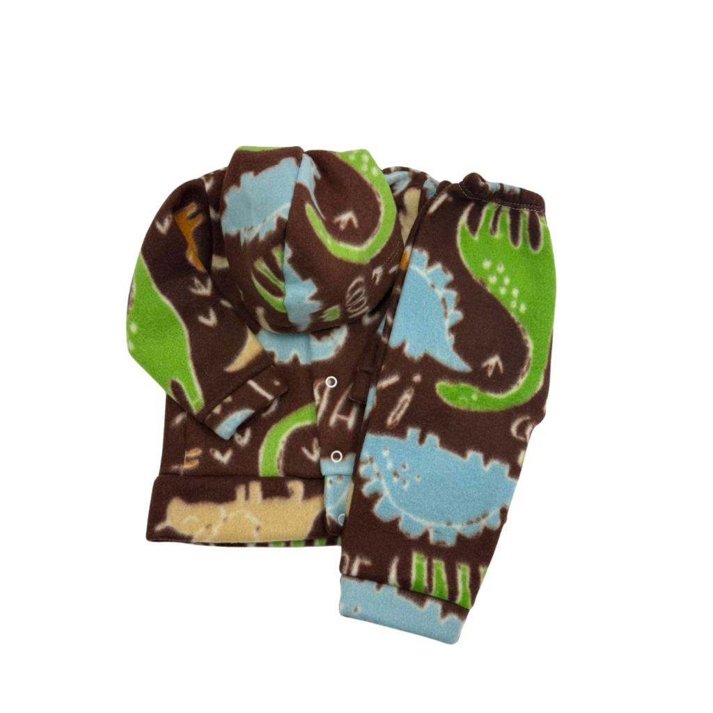 Conjunto Infantil Soft com Capuz Unissex Quentinho Tamanhos P, M e G