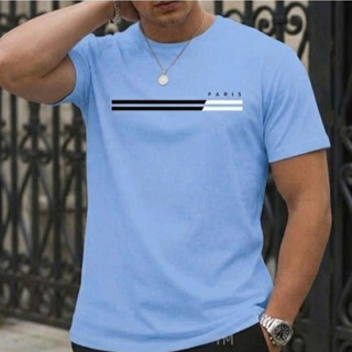 Camisa Masculina Casual  Esportiva Blusa 100% Algodão Camiseta Estampada Premium Paris Unissex