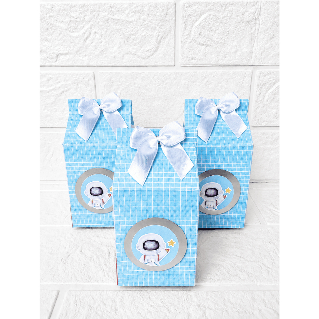 Kit Caixinhas Milk personalizadas ASTRONAUTA - Lembrancinha de Festa Infantil
