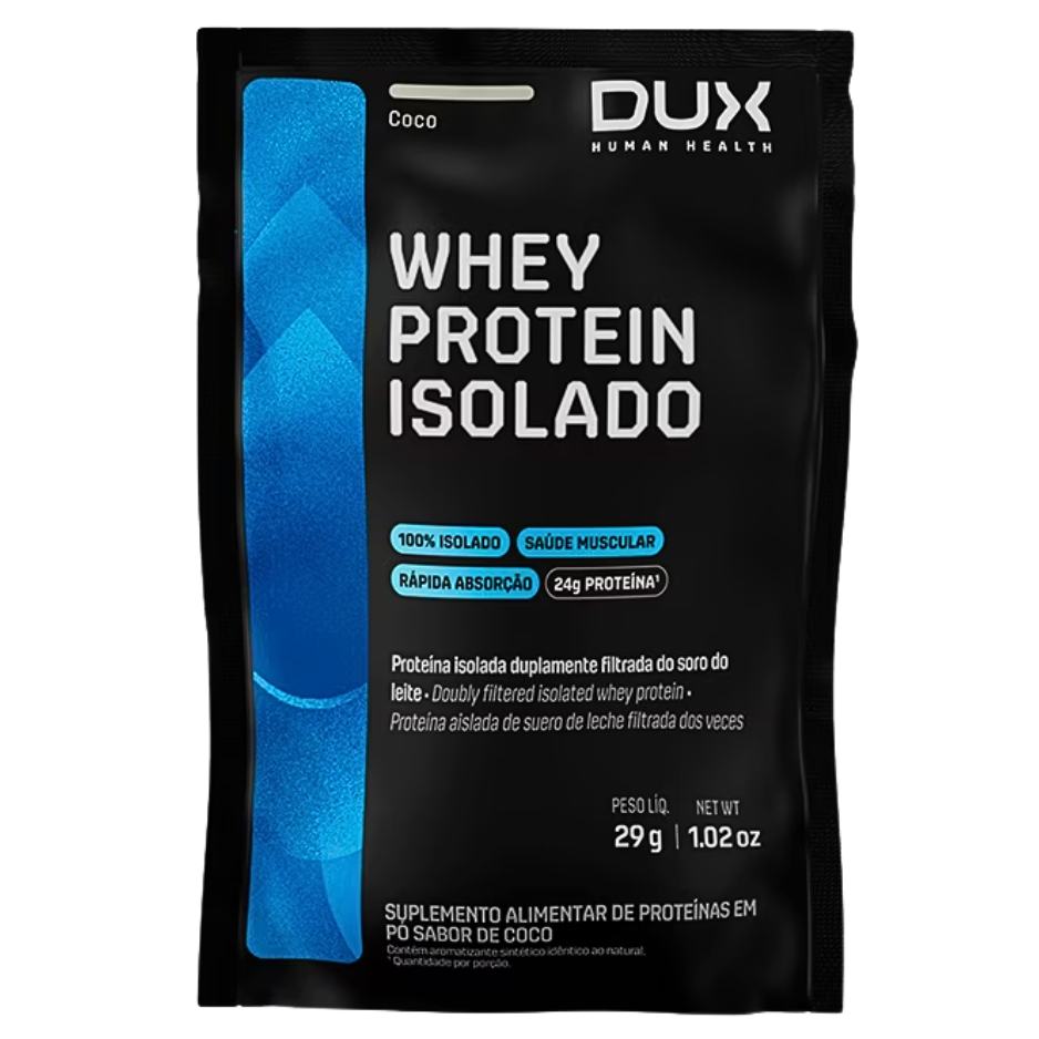 Dux isolado Whey Protein Isolado - CHOCOLATE - Saches Unitarios 27g