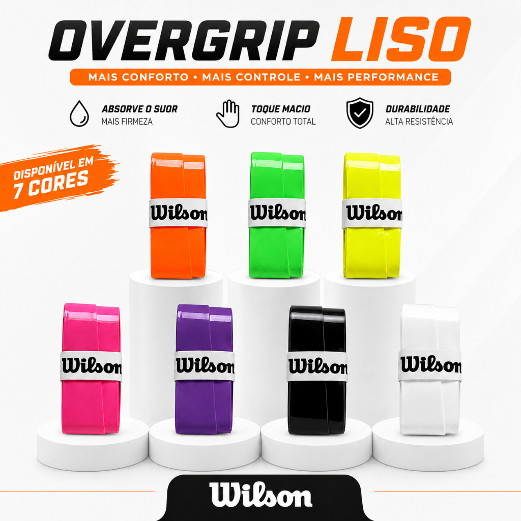 1,3 ou 5 Un Overgrip LISO Wilson Raquete Beach, Tenis, Padel - Env Imediato