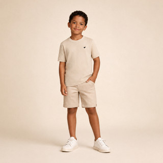 Camiseta Infantil Malha Texturizada Premium Italiana Canelada