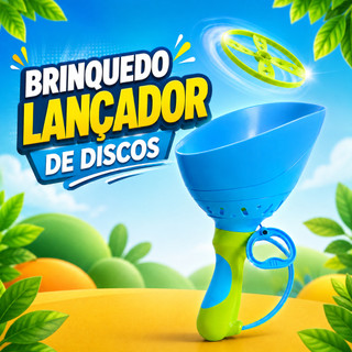 Brinquedo Lançador De Disco Voador A Corda Portátil Para Crianças Interativo