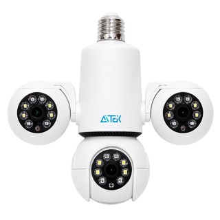 Câmera IP PTZ Aitek 3MP Wi-Fi Wireless Visão Noturna Colorida MicroSD 128GB IP66