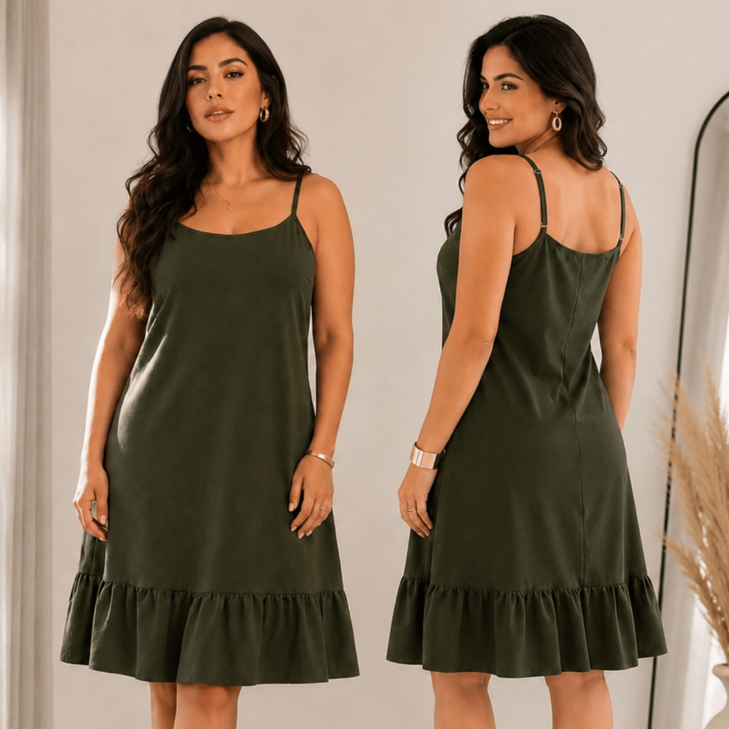 Vestido Curto Feminino Soltinho Confortável Festa Casual de Alcinha Leve Variações Copa Core