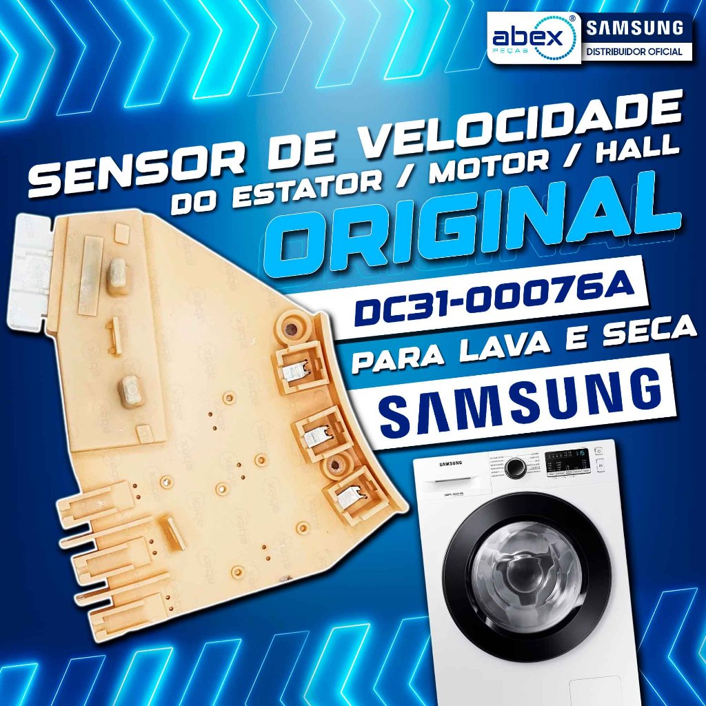 Sensor Estator Hall Lava E Seca Samsung WD10M WD11M WD10J WD11J WD106 WD856 DC31