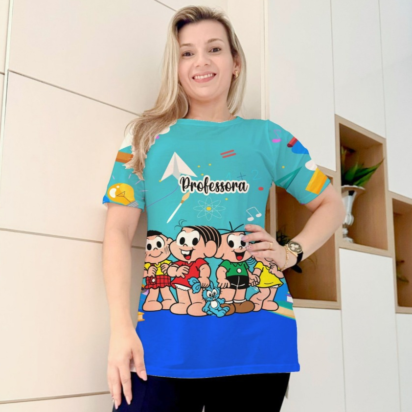 Camisa Max blusão feminina Professora/Educadora/Educação/Creche/EducaçãoInfantil/Escola