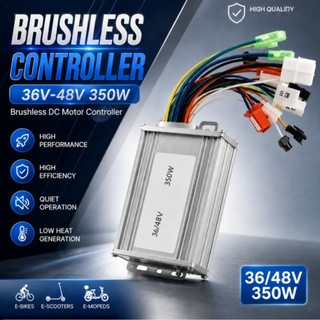Controlador Universal 350W 36V/48V com Boa Dissipação de Calor para Bicicleta e Patinete Elétrico