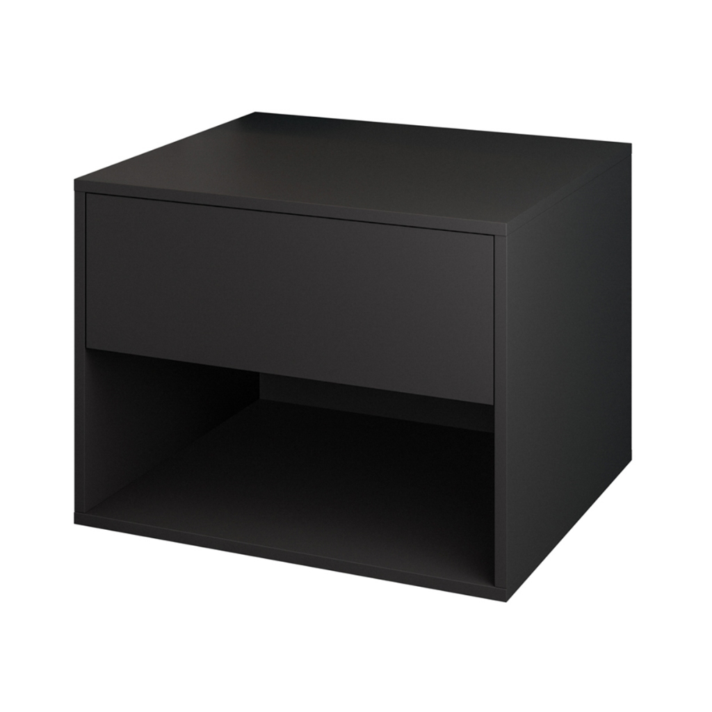 Mesa de Cabeceira Suspensa com Gaveta e Nicho para Quarto Moderna e Minimalista