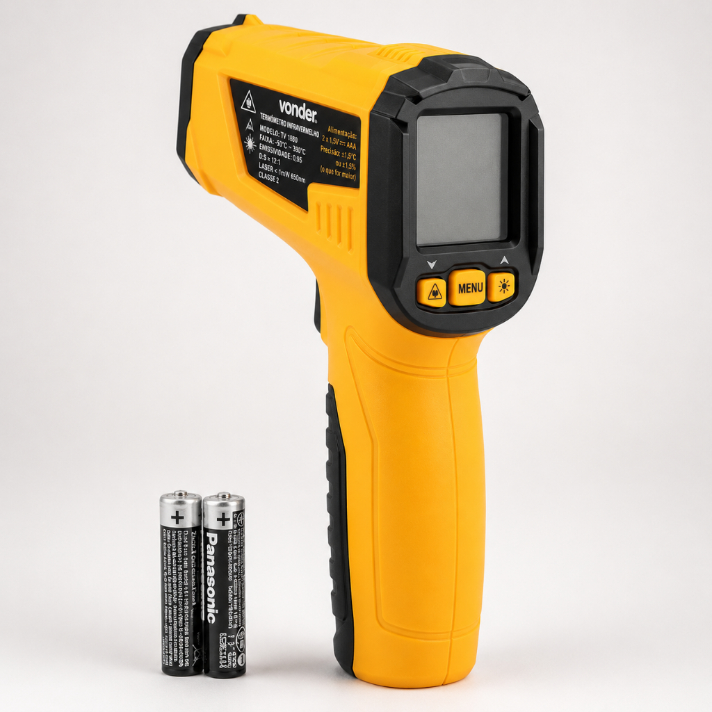 Termômetro Infravermelho TIV550 -50°C a 550°C com Mira Laser Vonder