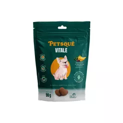 Petisco Natural Para Cachorro Petsqué Vitale Soft Chews Sabor Cranberry, Espinafre e Banana 90g