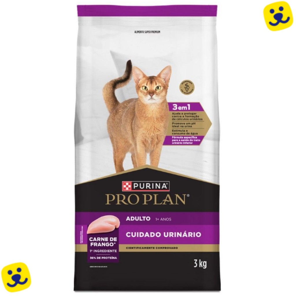 Ração Seca Pro Plan Urinário para Gatos Adultos 3kg