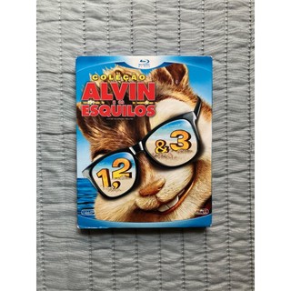 coleção - alvin e os esquilos (1,2 e 3) box bluray nacional