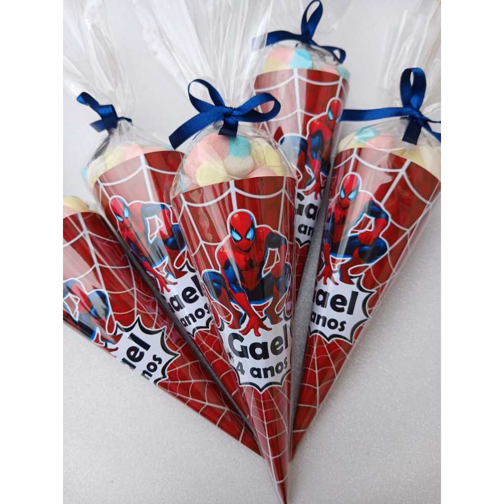 Lembrancinha de Aniversário tema Homem Aranha - Personalizados Homem aranha - Lembrancinhas personalizadas