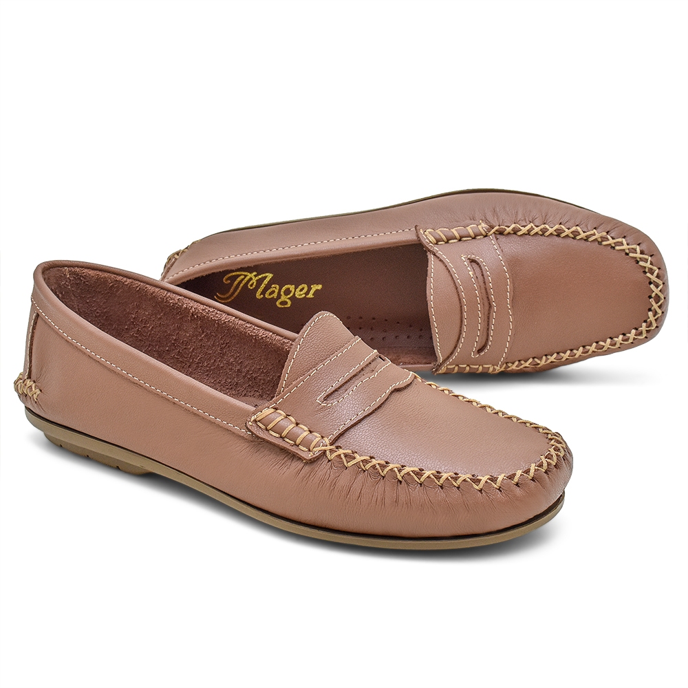 Mocassim Feminino Confortável Casual Social Elegante Slip On Loafer Antiderrapante Conforto para Trabalho Passeio