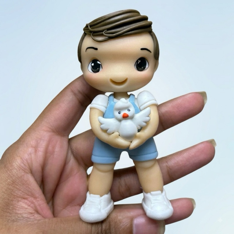 Kit  Apliques Personalizados em Biscuit Menino Para Personalizado e Lembrancinha Aniversário Arca de Noé