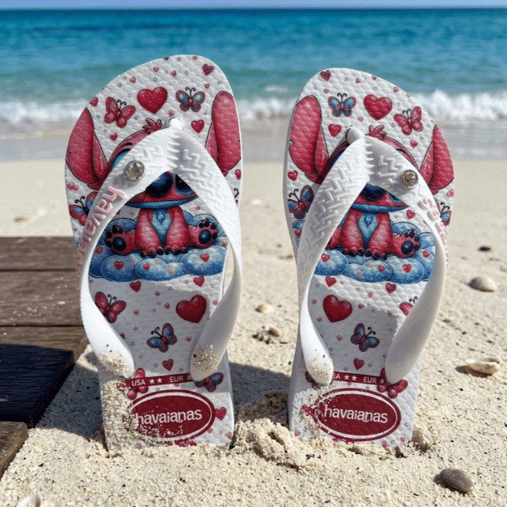 Chinelo Infantil Feminino Confortável Antiderrapante Leve Estampado Praia Verão — imagem 2 de 2