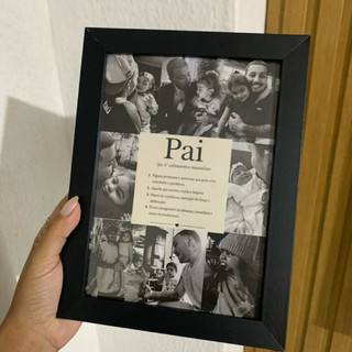 Quadro Personalizado Dia dos Pais | Quadro Personalizado Para Presente | Presente De Dia Dos Pais