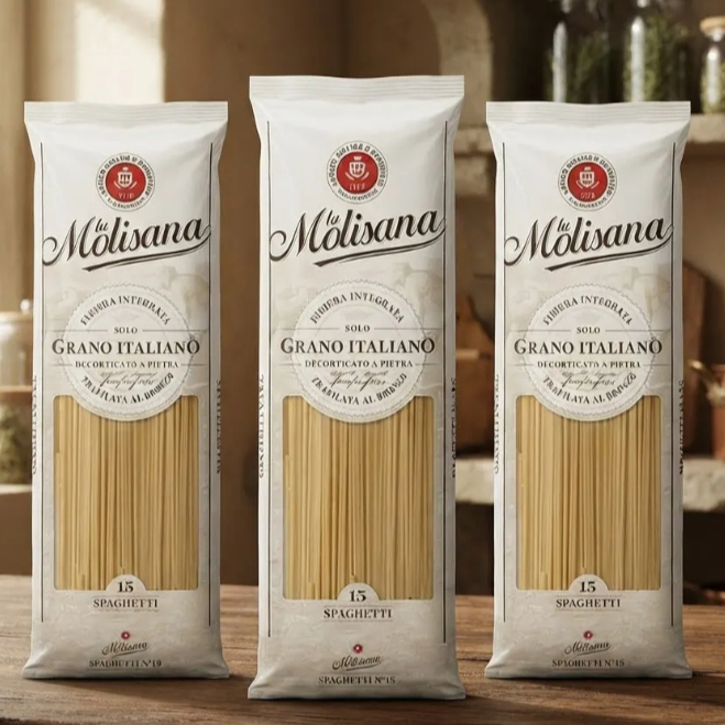 Kit 3un Macarrão Italiano Espaguete Spaghetti La Molisana Pacote 1kg nº 15