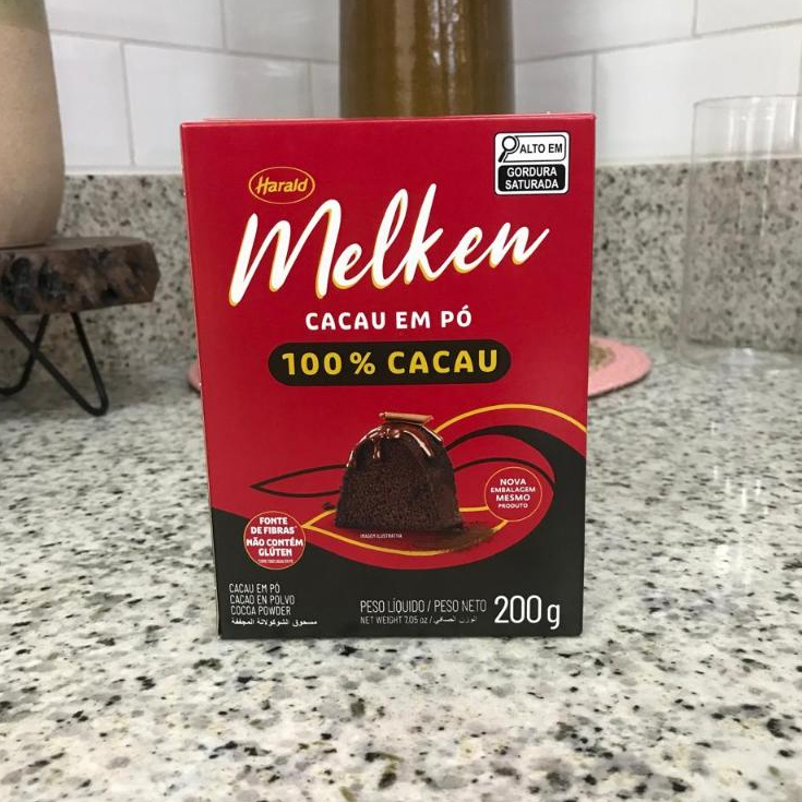 Chocolate em Pó 100% - Melken - 200g - 01 unidade - Harald