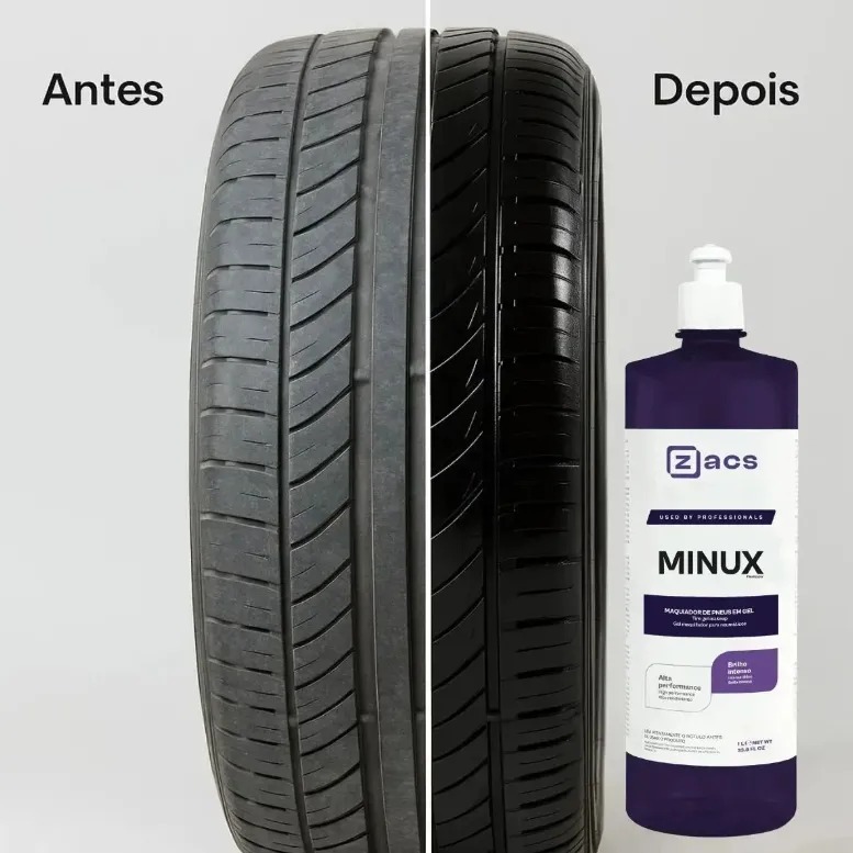 Minux Zacs 500ml Pneu Pretinho Abrilhantador Brilho Intenso — imagem 2 de 2