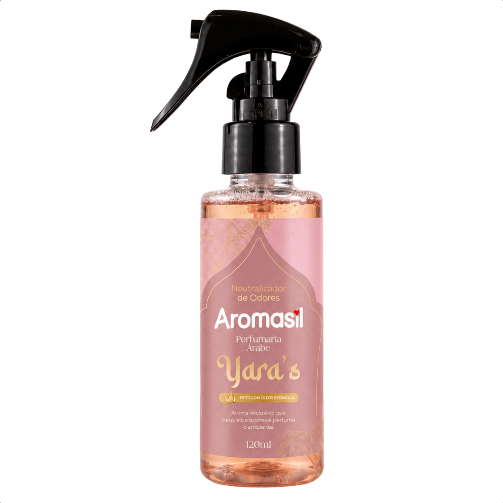Spray Neutralizador de Odores Aromasil Yara's 120ml Perfumaria Árabe para Casa e Carro