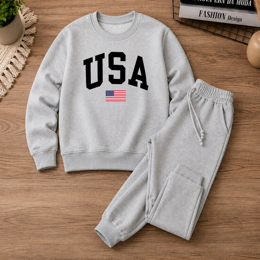 Conjunto Moletom Careca Estampado Infantil Inverno Algodão Grosso Varias Cores Calça Cinza