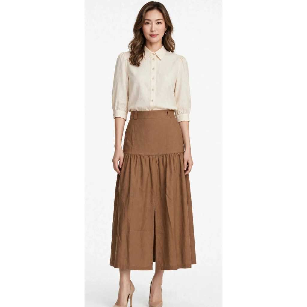 saia longa MAXI sai elegante evangélica ideal para igreja paseio ou seu dia a dia