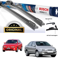 Par Palheta Limpador Parabrisa Bosch Fiat BRAVA 1999 2000 2001 2002 2003 ORIGINAL BOSCH
