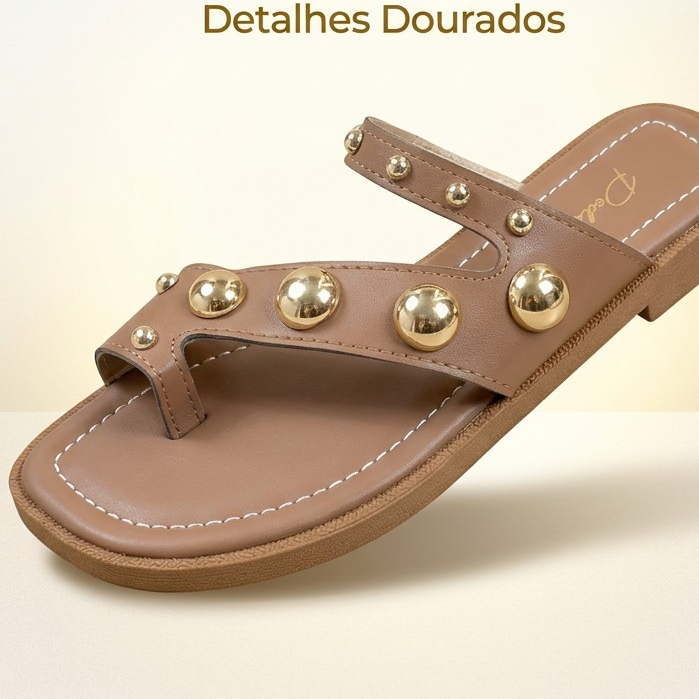 Calçado Feminino Elegante | Calçados Femininos Rasteirinha Leve Confortável Aplicações