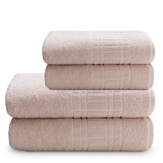Kit 4 Peças Toalhas de Banho Camesa Loft 2 Banho 2 Rosto Algodão 400g Toque Macio Alta Absorção