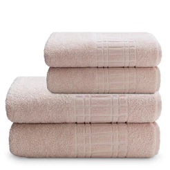 Kit 4 Peças Toalhas de Banho Camesa Loft 2 Banho 2 Rosto Algodão 400g Toque Macio Alta Absorção